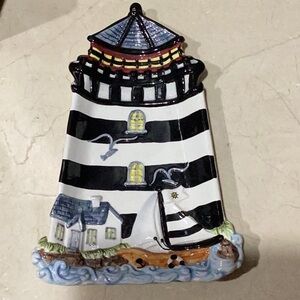 Vintage Lighthouse ceramic tray